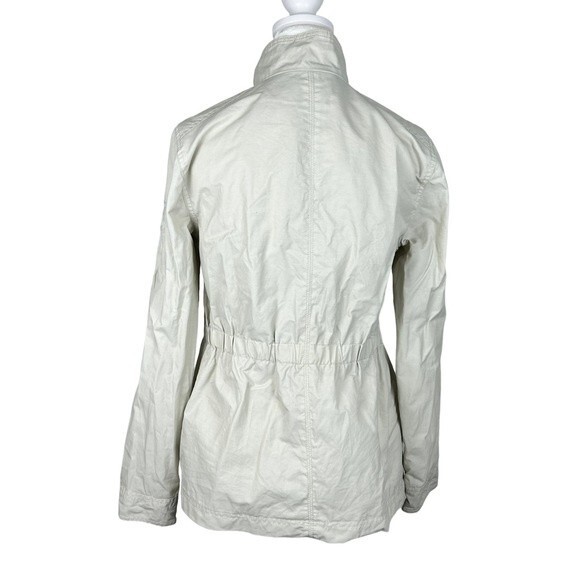 Womens Tommy Hilfiger Windbreaker Tan Beige Jacket Coat Small Lightweight Lined - Picture 3 of 14